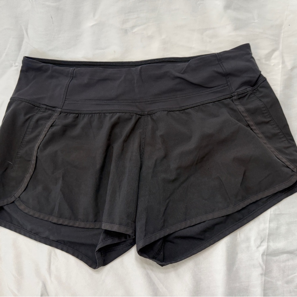 lululemon athletica Black Athletic Skort-Style Performance Shorts